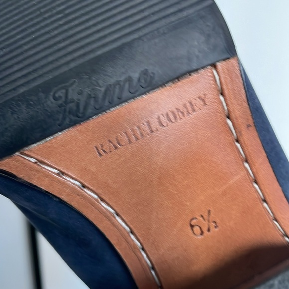 Rachel Comey blue nubuck leather heeled Mule 6.5 - Picture 6 of 7